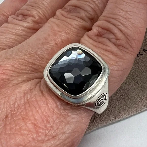 David Yurman 14mm Black Orchid Albion Ring - Picture 1 of 8